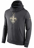 Men's New Orleans Saints Nike Championship Drive Gold Collection Hybrid Fleece Performance Hoodie Charcoal FengYun,baseball caps,new era cap wholesale,wholesale hats